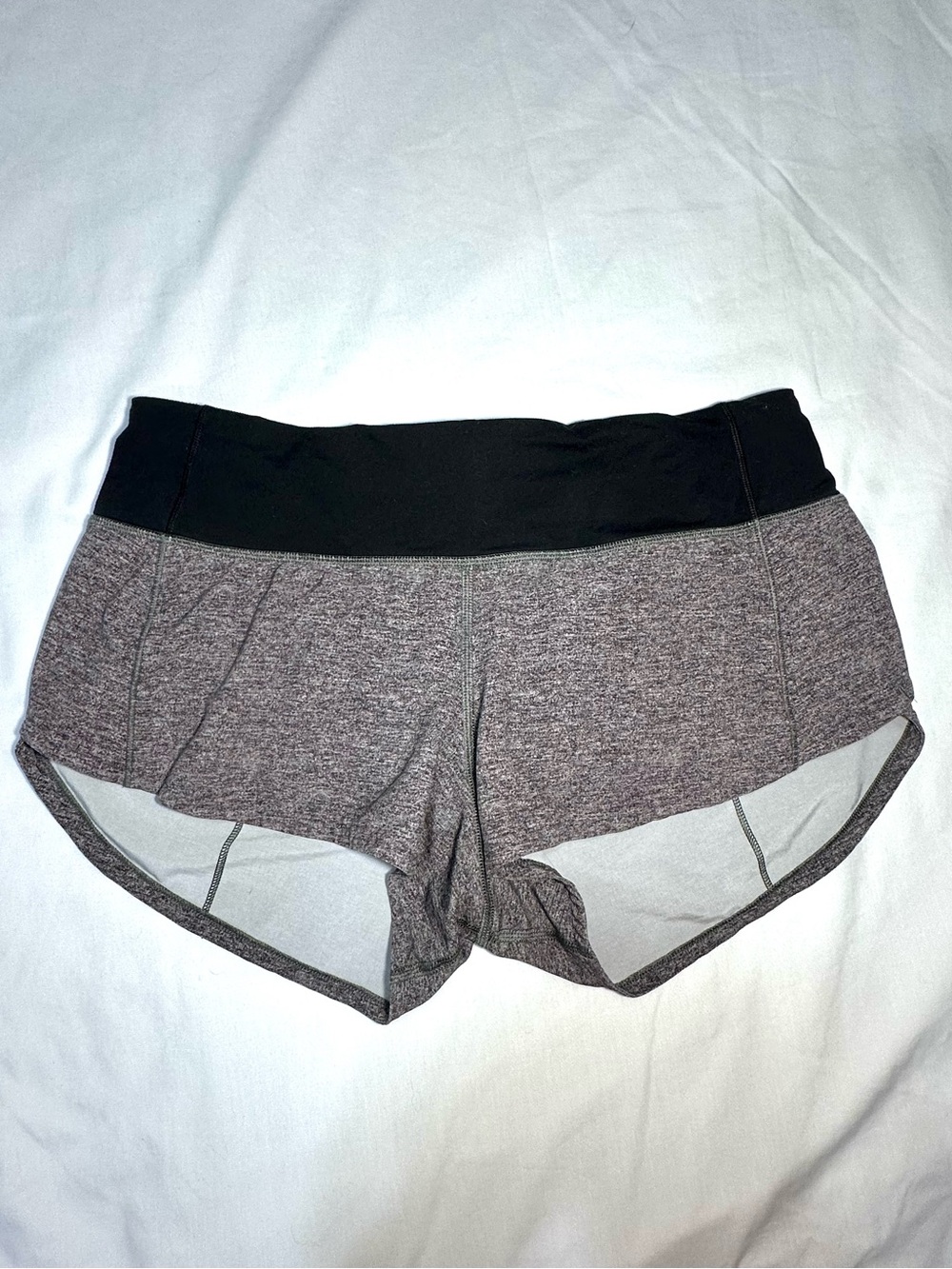 Lululemon Speed Up Gray Running Athletic Shorts 2.5” Size 4